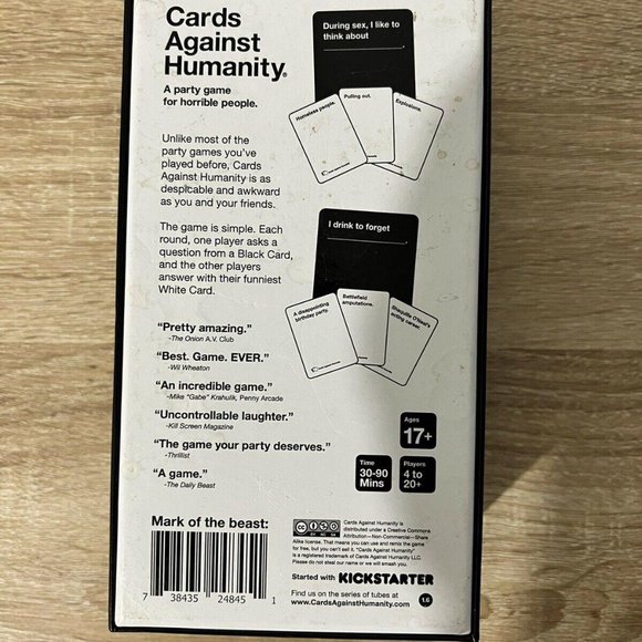 Cards Against Humanity Games Cards Against Humanity Original Full